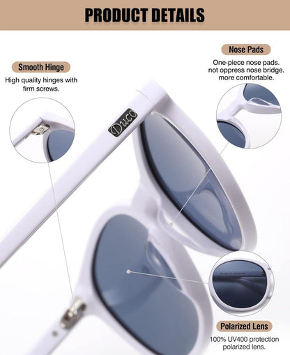 Polarisierte Retro Sonnenbrille Damen UV400 Schutz Vintage