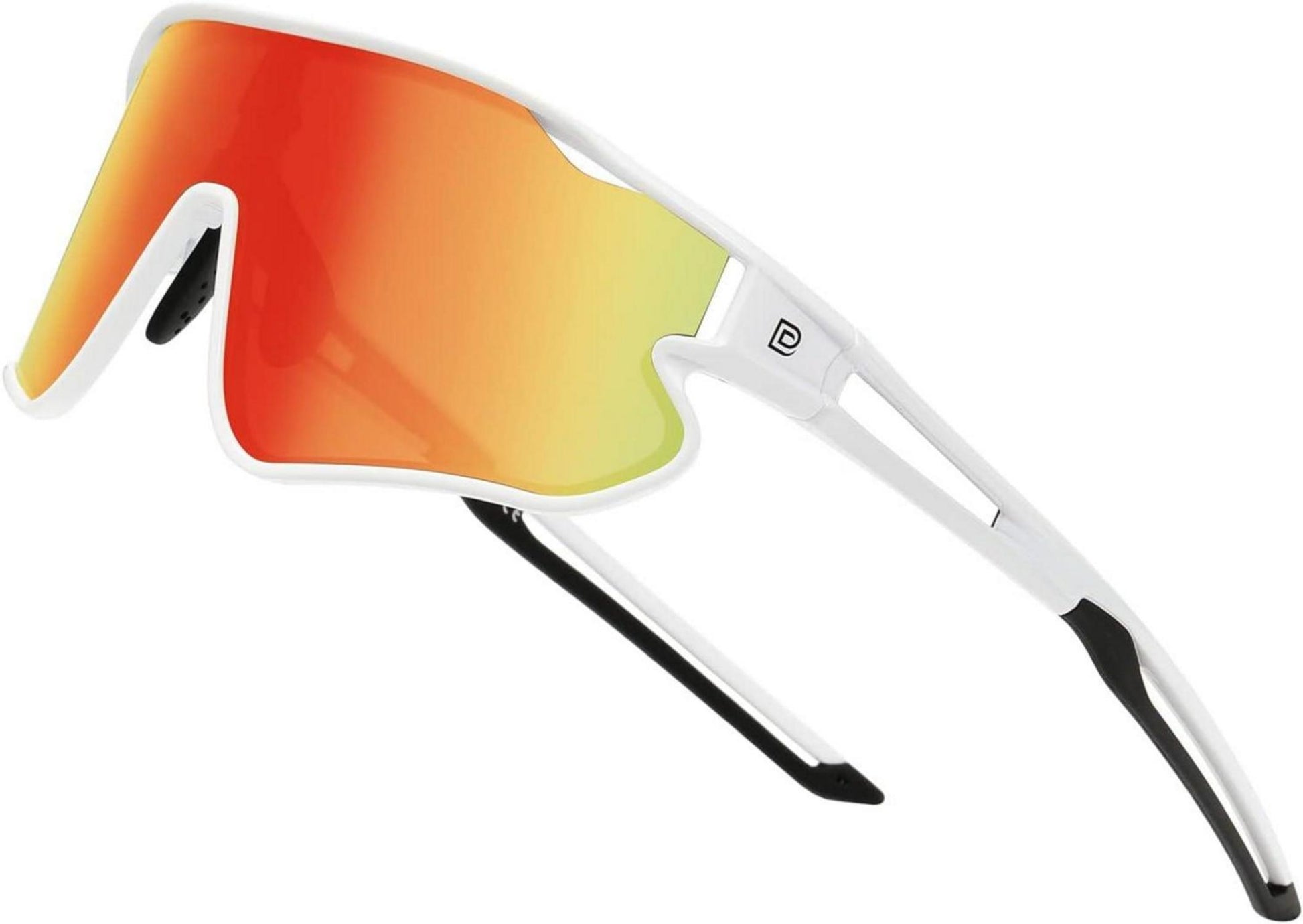 Kinder Sport Sonnenbrille UV400 TR90 Rahmen DK268 Weiß Orange