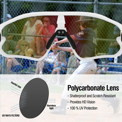 Kinder Sonnenbrille TR90 Rahmen UV400 Baseball Sport Sonnenbrillen Jungen
