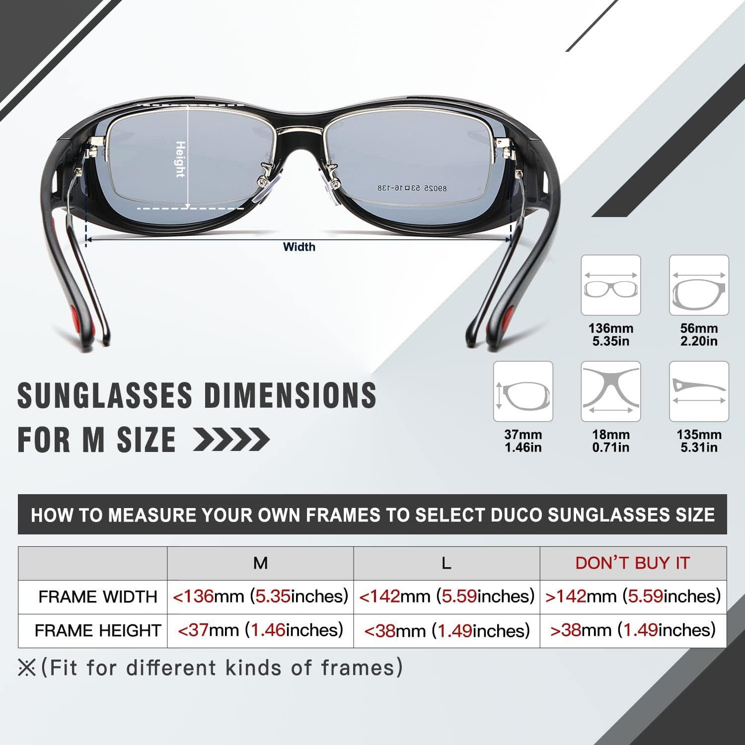 Polarisierte Sonnenbrille UV400 Schutz für Brillenträger<bitscher