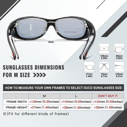 Polarisierte Sonnenbrille UV400 Schutz für Brillenträger<bitscher