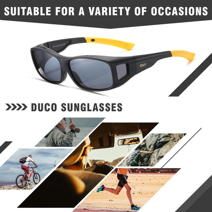 Polarisierte Sonnenbrille für Überbrille UV400 Schutz Größe L