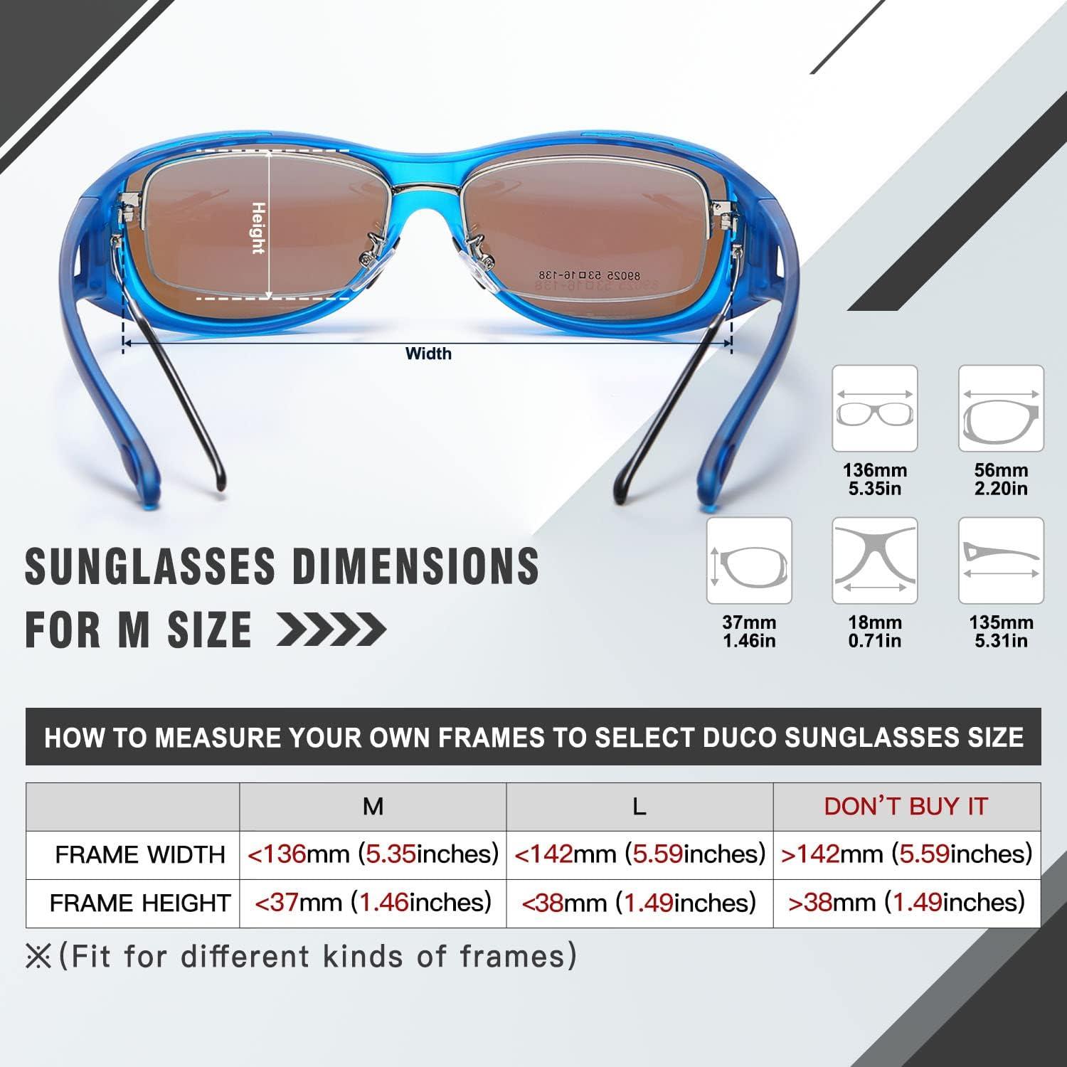 Polarisierte Sonnenbrille UV400 Schutz Transparent Blau Unisex