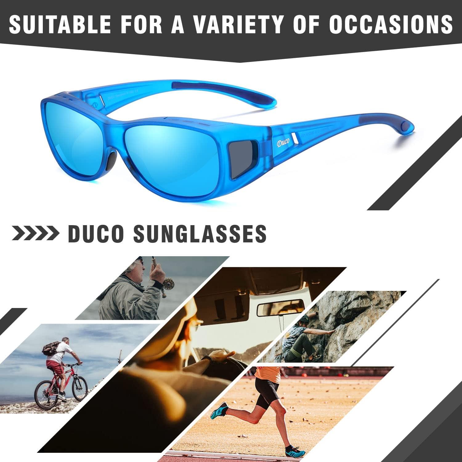 Polarisierte Sonnenbrille UV400 Schutz Überbrille Blendschutz Wrap