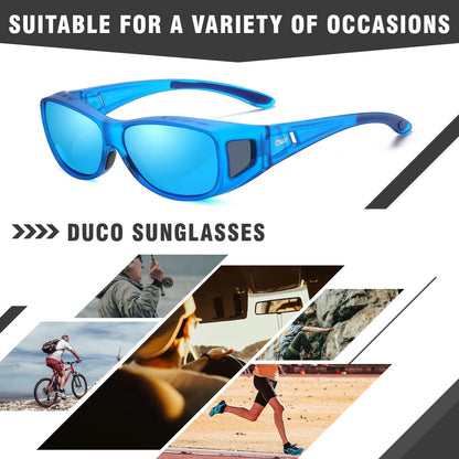 Polarisierte Sonnenbrille UV400 Schutz Überbrille Blendschutz Wrap