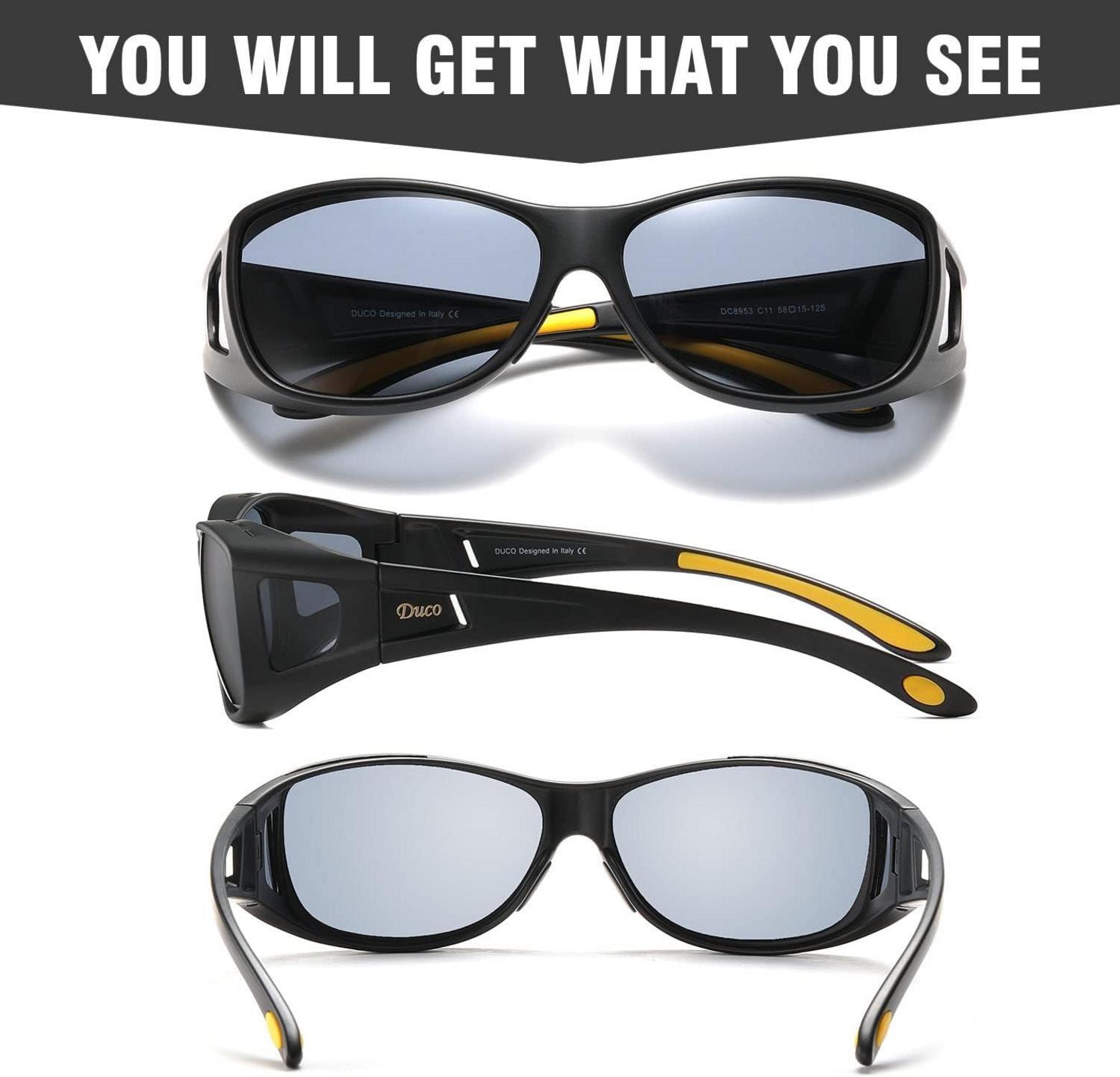 Polarisierte Sonnenbrille mit UV400-Schutz für Brillenträger