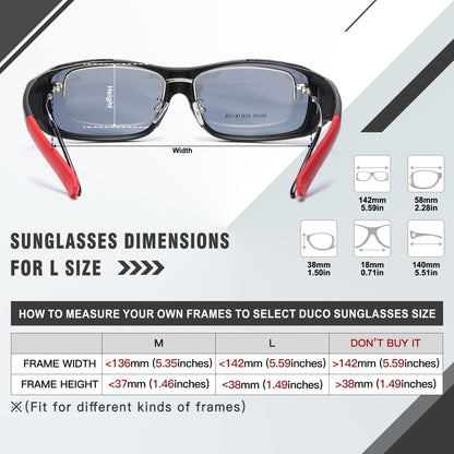Polarisierte Wrap-Around Sonnenbrille mit UV400 Schutz