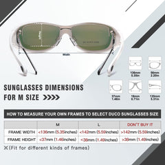 Polarisierte UV400 Sonnenbrille mit Wrap-Around Blendschutz