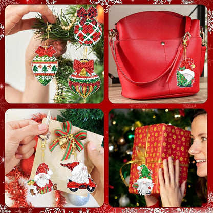Diamant Painting Adventskalender Weihnachten – 12 Anhänger DIY Set