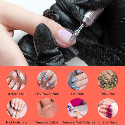 Hartmetall-Nagelbohrer Set Keramik Nagelfräser Acryl Gel entfernen 6