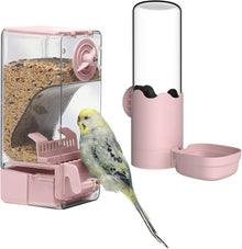 Automatischer Vogelfutterspender mit Wasserspender Set für kleine
