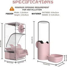 Automatischer Vogelfutterspender Wasserspender Set für