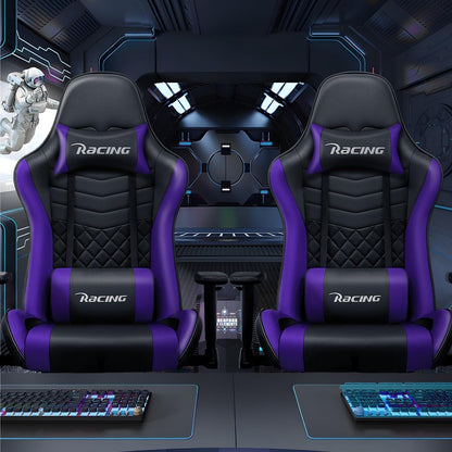 Gaming Stuhl mit Wippfunktion bis 170° und verstellbarem