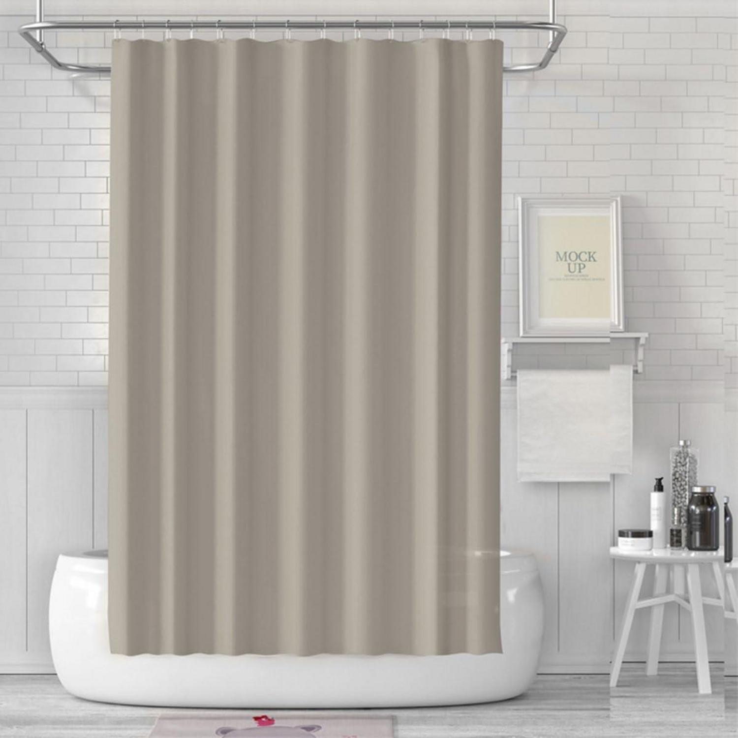 Duschvorhang 180x200 Anti-schimmel Wasserdicht PEVA Beige 1er Pack