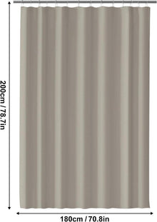 Duschvorhang Wasserdicht Anti-schimmel Beige 180x200 cm PEVA