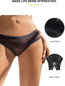 ohyeahlady Sexy Spitzen String Tanga Damen Ouvertslip