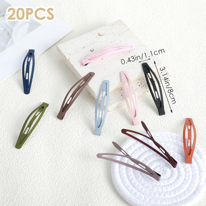 20x Bunte Dünne Haarspangen Anti-Rutsch Metall Hairstyle Grips Clip