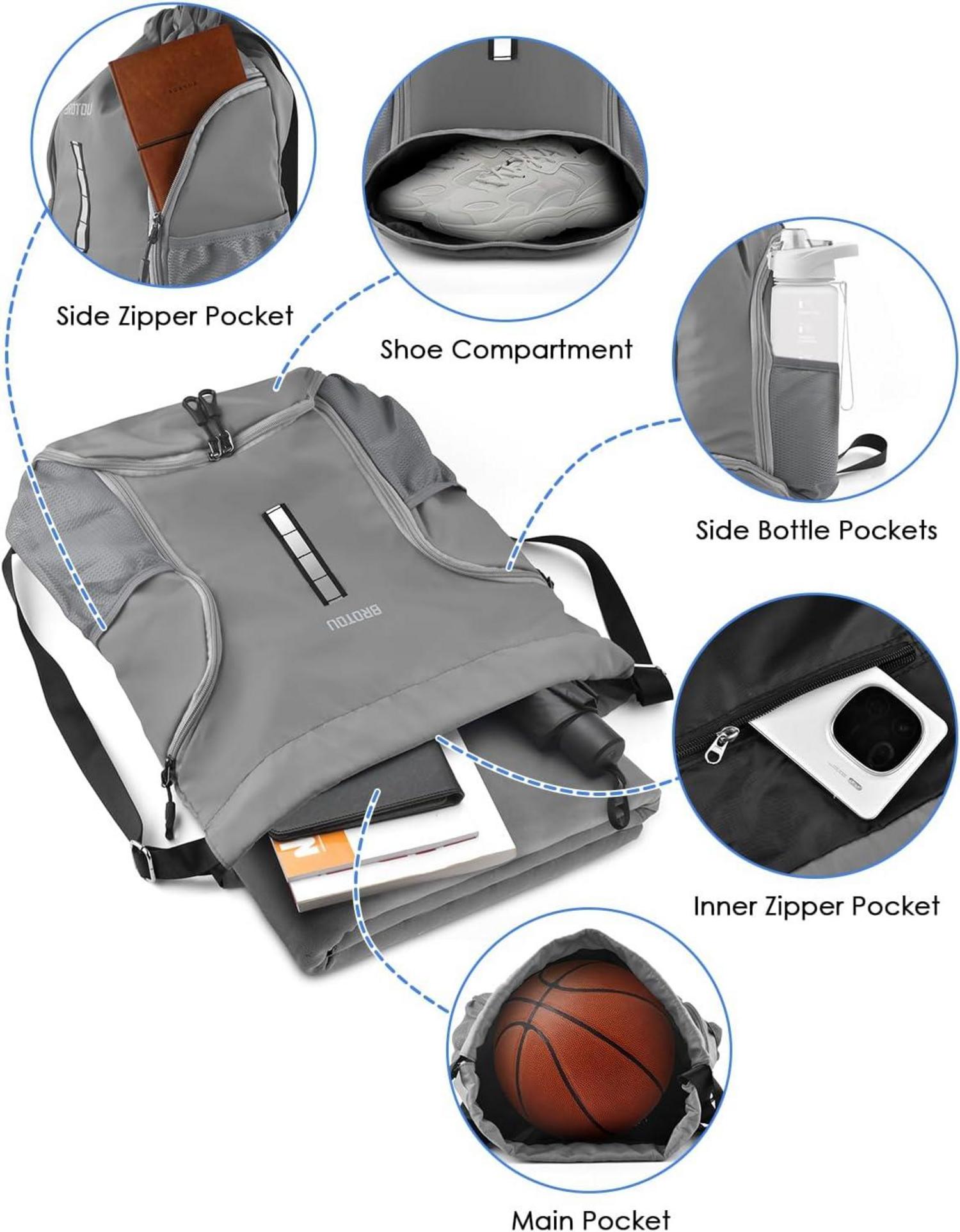 Sportbeutel Rucksack mit Kordelzug und Schuhfach für Fußball