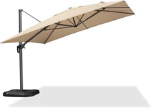 350x350 cm Sonnenschirm Teleskopisch Ampelschirm Groß Beige