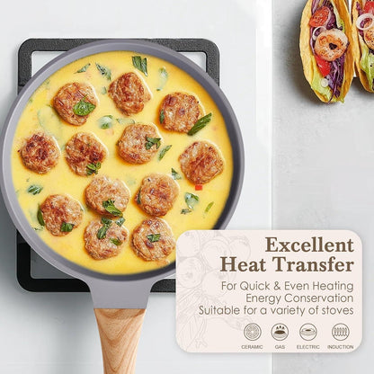 Antihaft Pfannenset Induktion 3-teilig 20cm 24cm 28cm