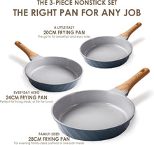 Antihaft Pfannen-Set 3-teilig Keramikbeschichtung 20cm 24cm