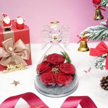 Sunia Ewige Rose Engel Glaskuppel Geschenkbox 5 Handgemachte