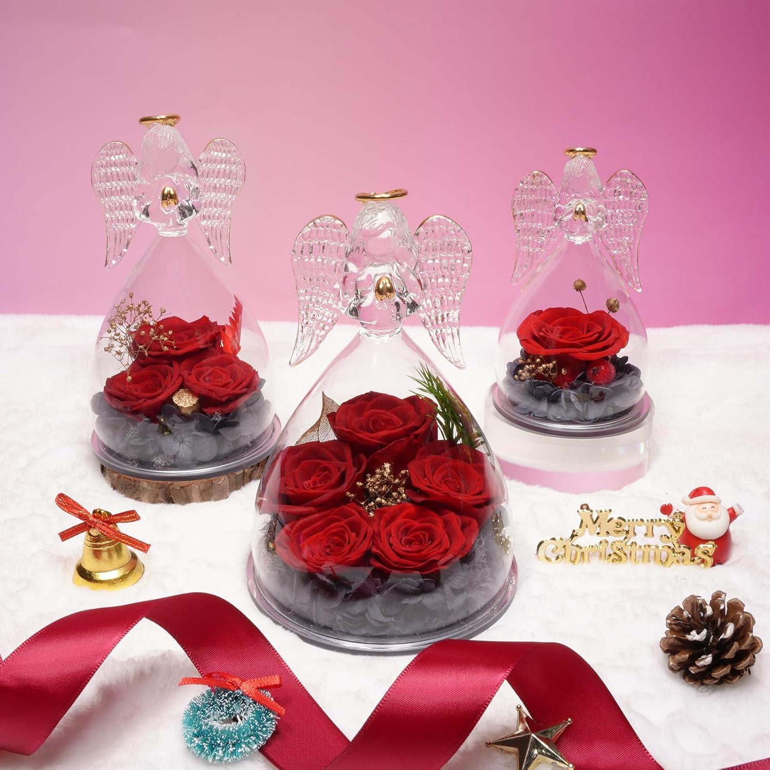 Ewige Rose Engel Geschenkbox 5 Ewige Rose Weihnachten Muttertag Valentinstag