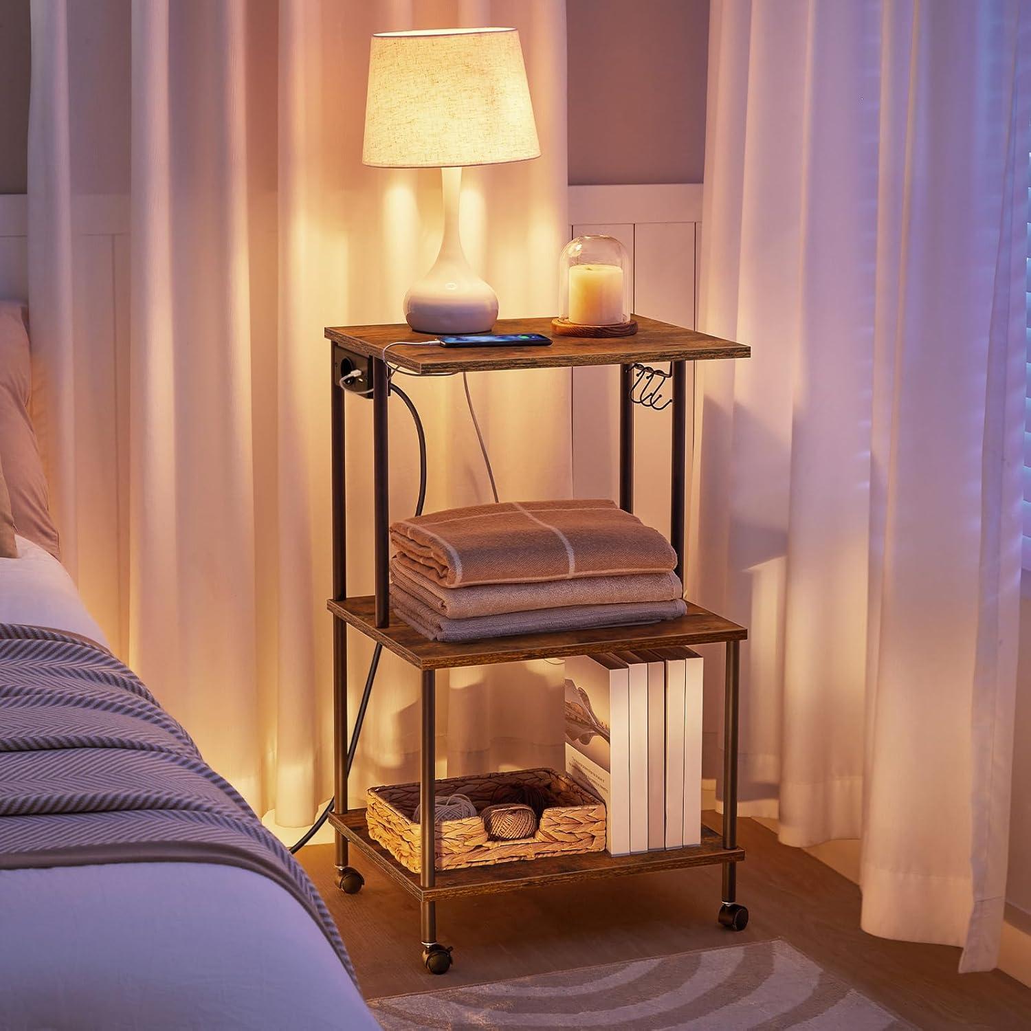 Druckerwagen mit Ladestation und 3 Ebenen