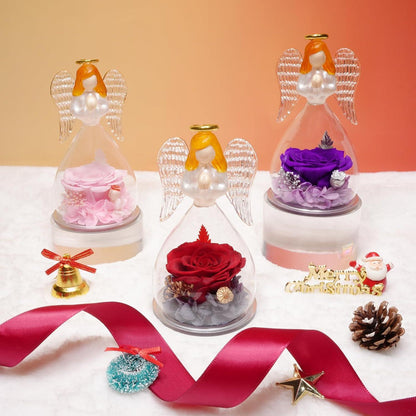 Sunia Ewige Rose Engel Geschenkbox Weihnachtsgeschenk für Frauen