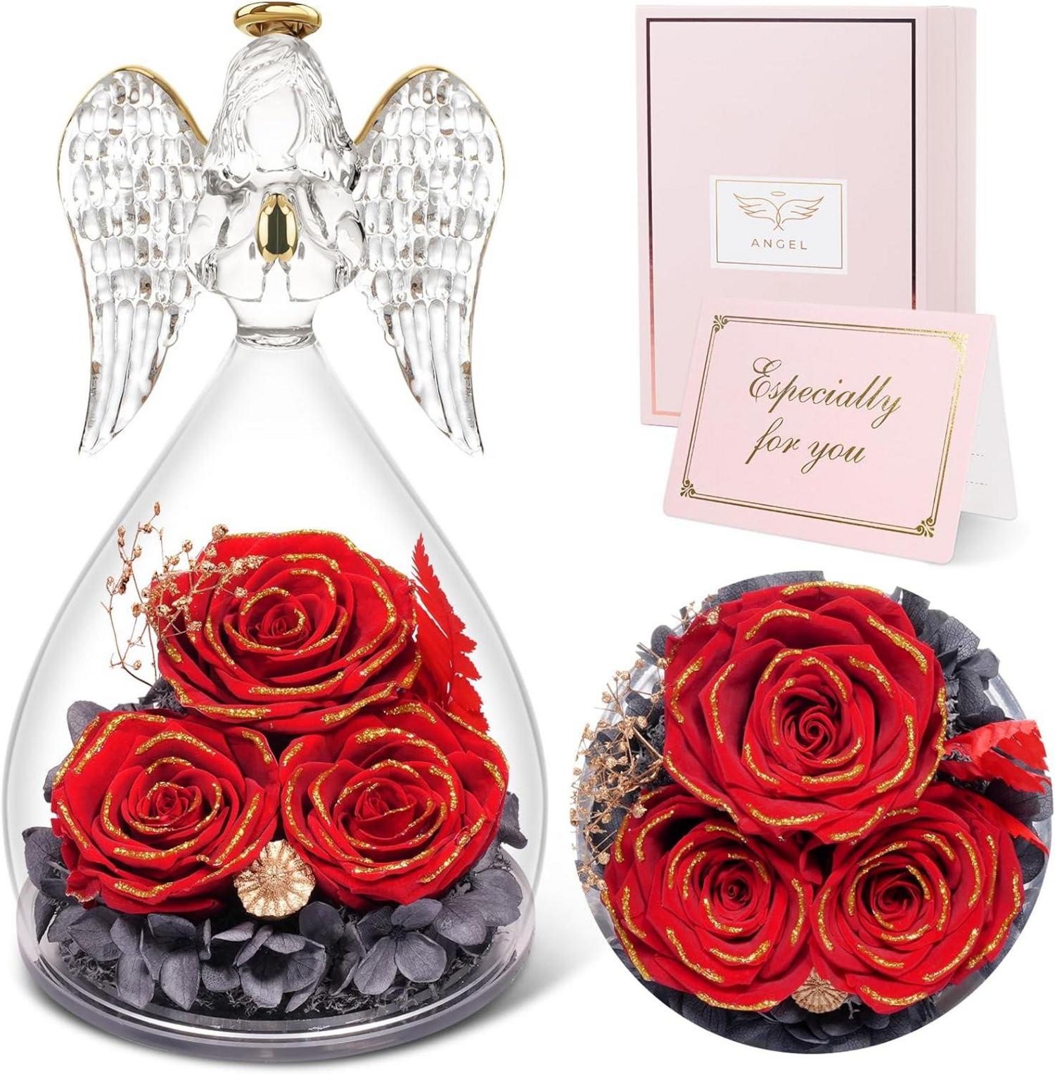 Ewige Rose Engel Geschenkbox 3 Ewige Rose Engel Glas Rose Geschenke