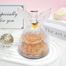 Ewige Rose Engel Figur Geschenk für Frauen Weihnachten Glow