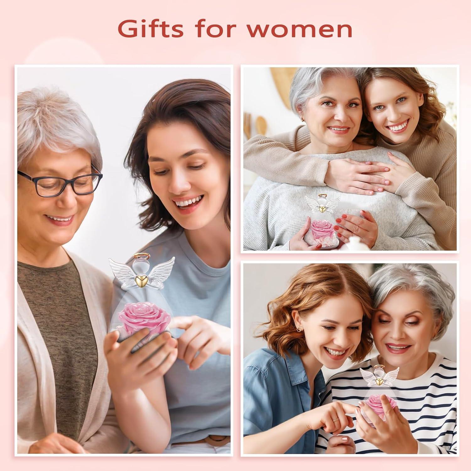 Ewige Rose Engel Figur Geschenkbox Weihnachten Frauen Mama Oma