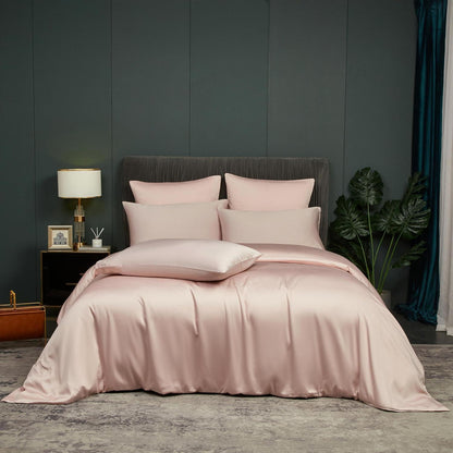 Bambus Sommerbettwäsche 220x240cm Rosa – Atmungsaktiv & Kühle
