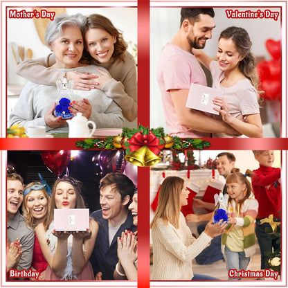 Ewige Rose Engel Geschenkbox 3 Rosen Glas Weihnachten Mutter Oma