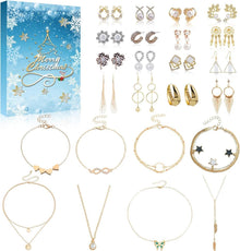 Adventskalender Schmuck 2024 für Frauen Teenager Mädchen