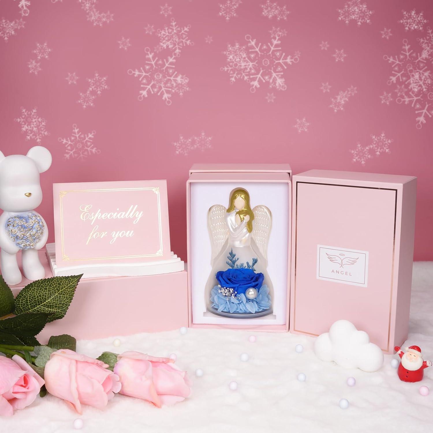 Ewige Rose Engel Figur Mutter Tochter Geschenk Weihnachten
