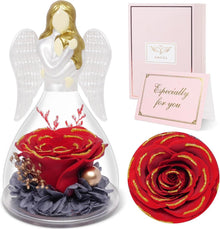 Ewige Rose Mutter Tochter Engel Glasdom Geschenkbox