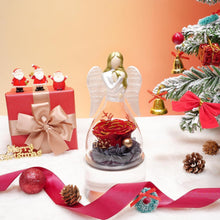 Mutter Tochter Engel Angel Glas Rose Ewige Blume Figur