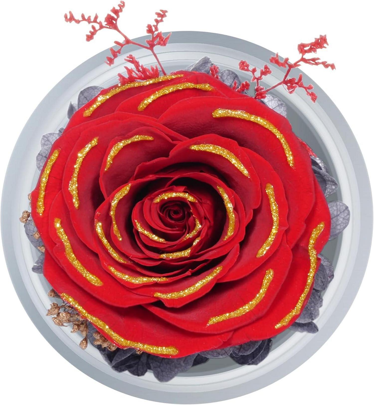 Ewige Rose Mutter Tochter Engel Glasdom Geschenkbox