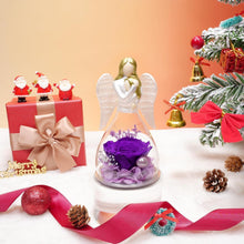 Ewige Rose Engel Figur Mutter Tochter Geschenk Violett