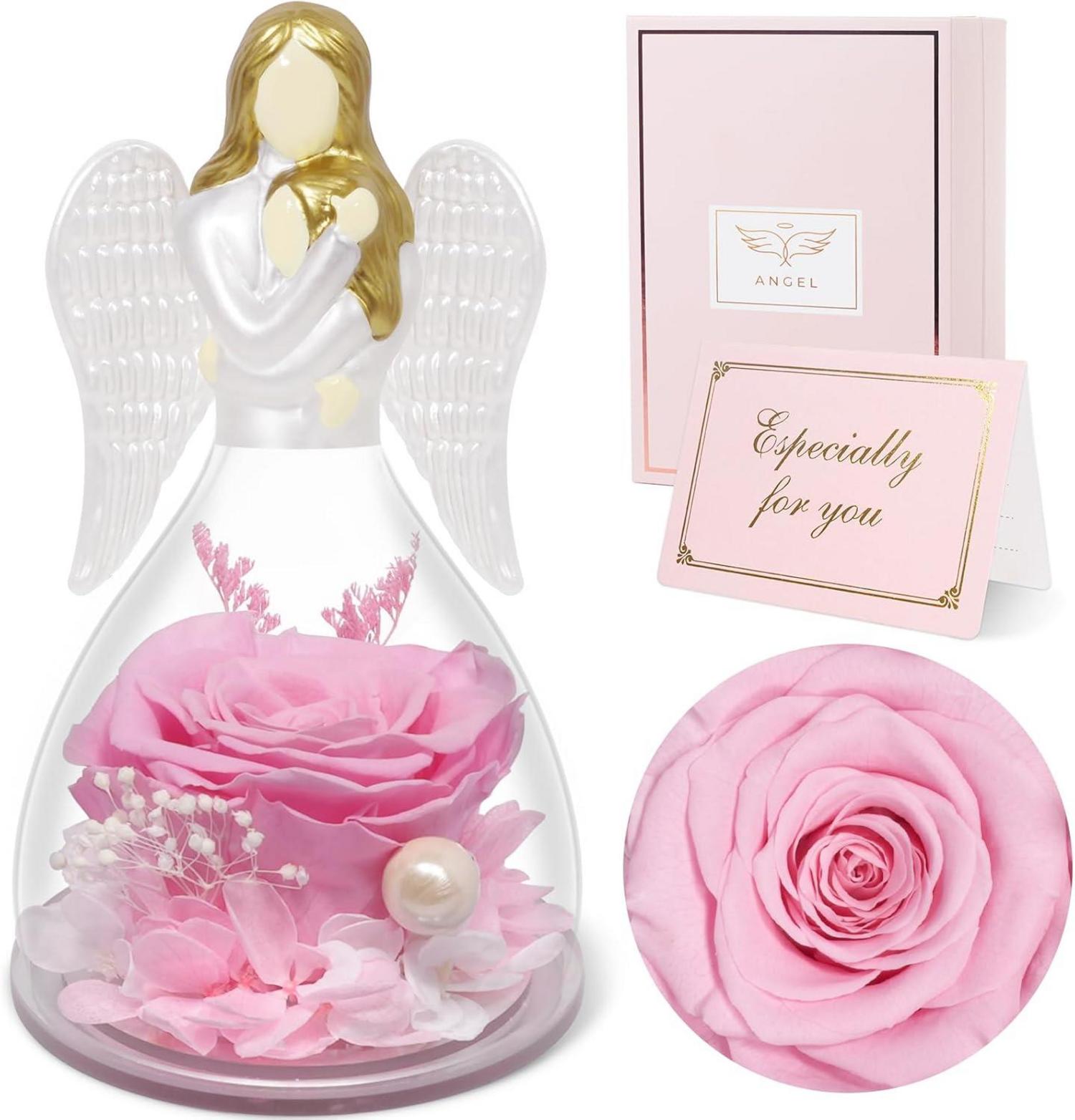 Ewige Rose Engel Figur Mutter Tochter Geschenkbox