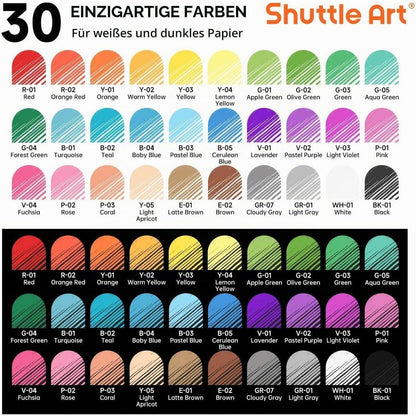 30er Set Gelstifte bunt – 0,6mm Spitze zum Schreiben & Malen