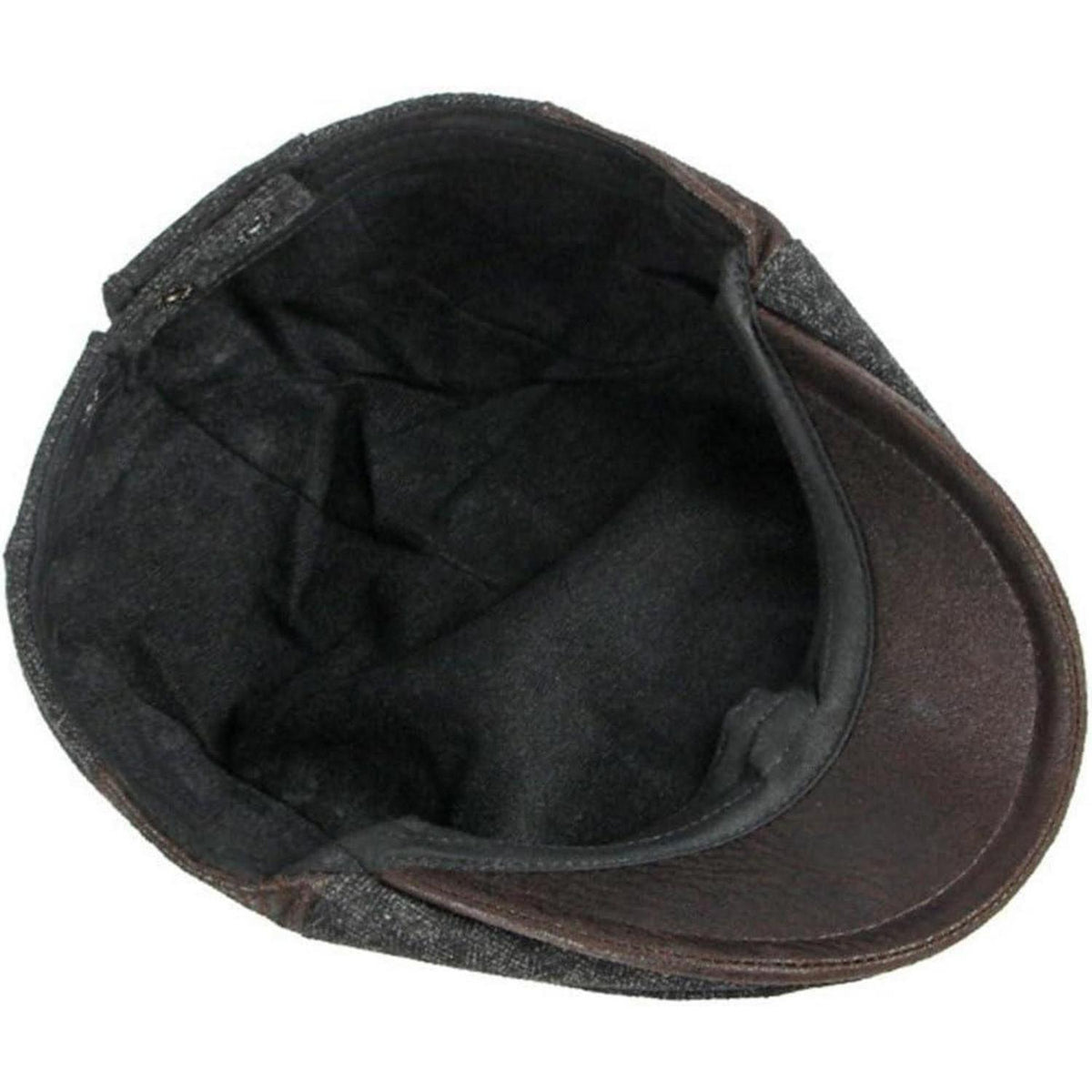 Herren Schiebermütze Verstellbar Marineblau – Warme Winter Cap