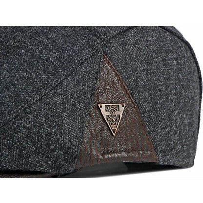 Herren Schiebermütze Verstellbar Marineblau – Warme Winter Cap