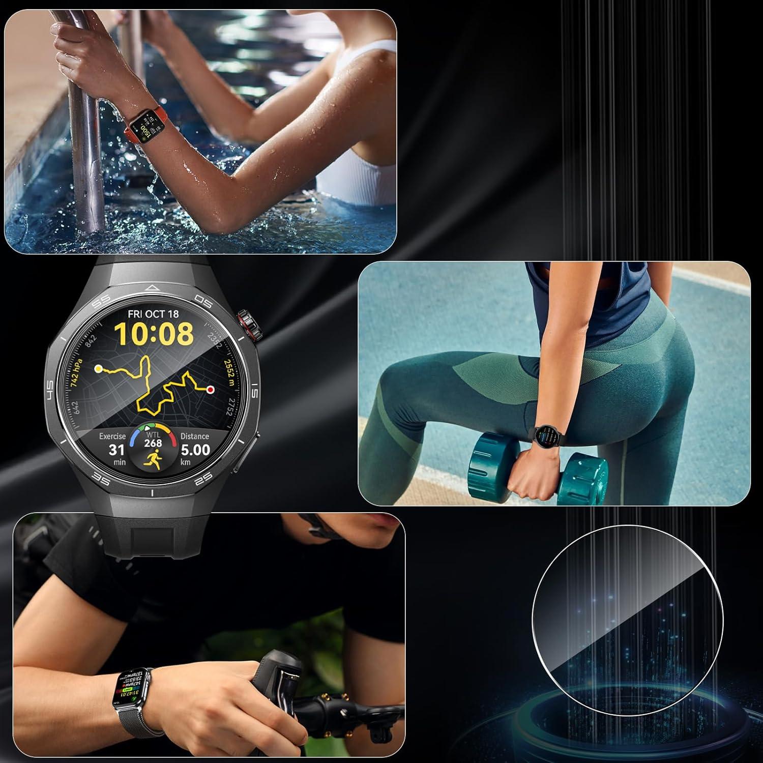 3er Pack Huawei Watch GT5 PRO 46MM Schutzfolie Displayschutz