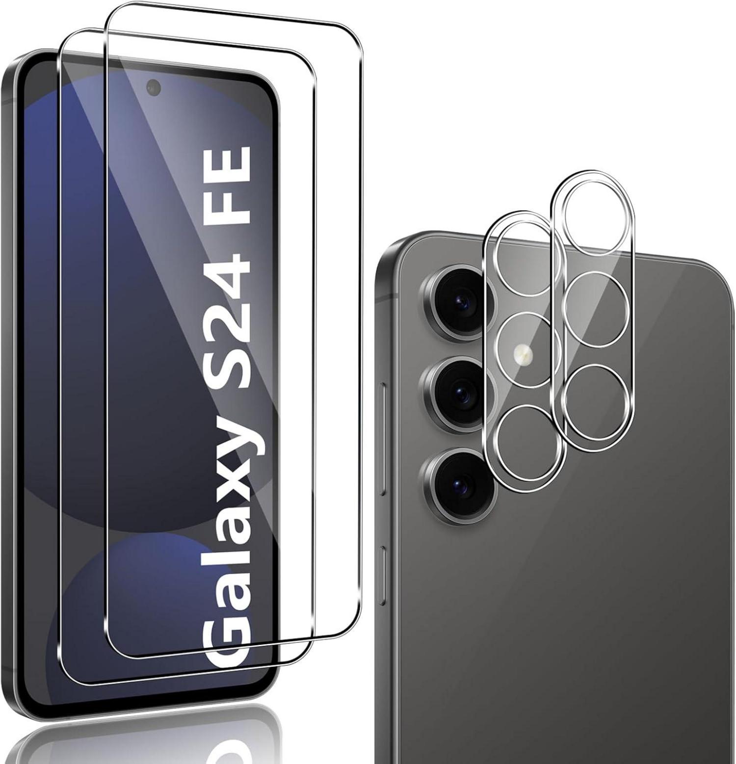 Panzerglas für Samsung Galaxy S24 FE, 2er Set Schutzfolie, 0.33mm