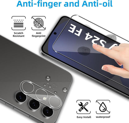 QULLOO Panzerglas Samsung Galaxy S24 FE 2 Stück Schutzfolie