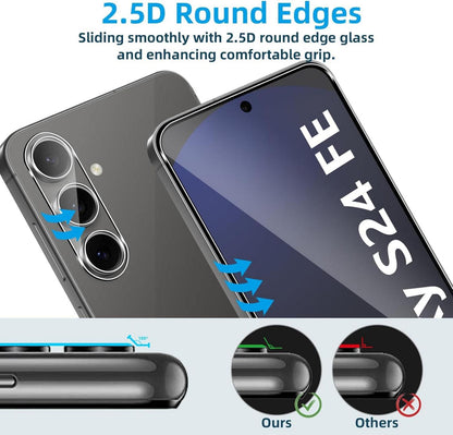 Panzerglas für Samsung Galaxy S24 FE, 2er Set Schutzfolie, 0.33mm