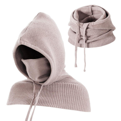 Winter Sturmhaube & Schal 3-in-1 – Beige