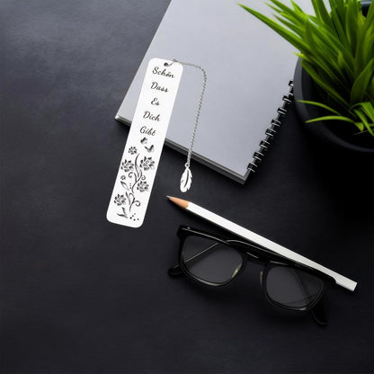 Personalisiertes Lesezeichen "Schön dass es Dich gibt" - Geschenk für Sie